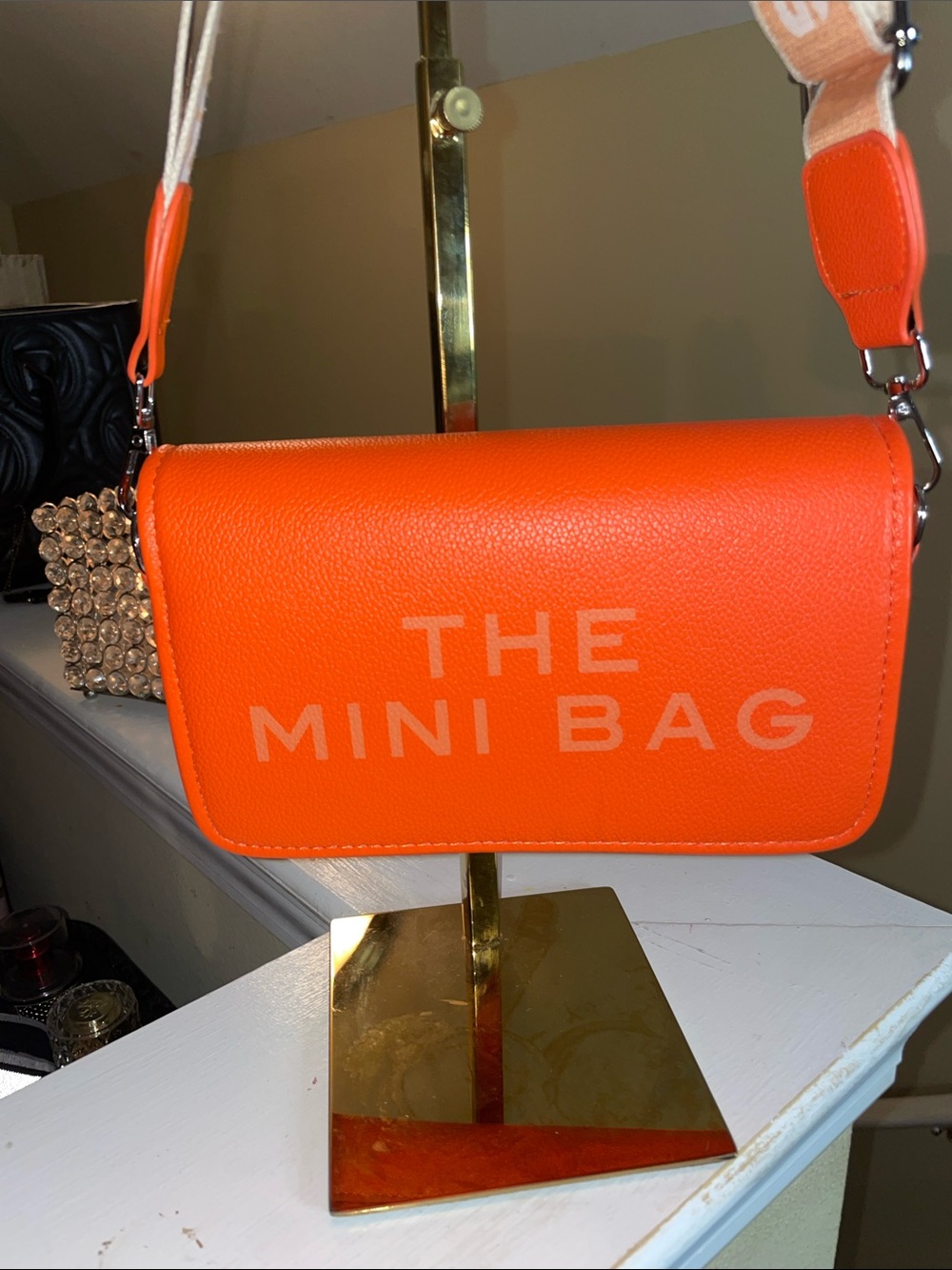 Orange 'The Mini Bag' Crossbody Shoulder Bag